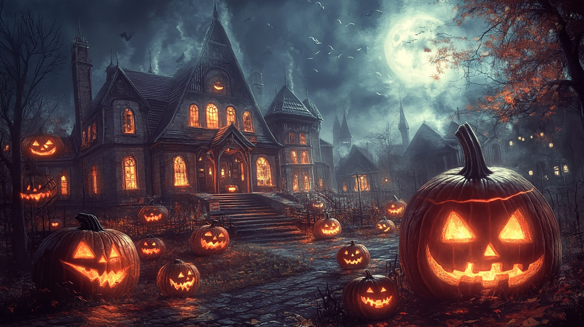 Terrifying Halloween Wallpaper for Your 16:9 Desktop