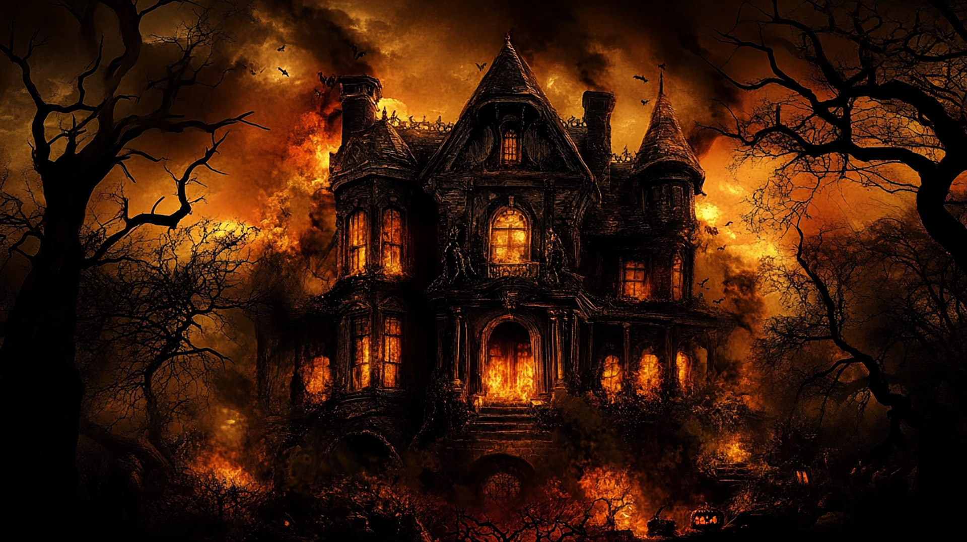 Creepy AI Wallpaper: Halloween Themes for Your PC