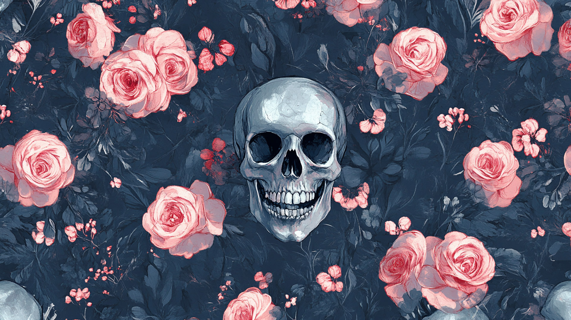 Free Download: Skulls and Flowers Stock Photos Collection