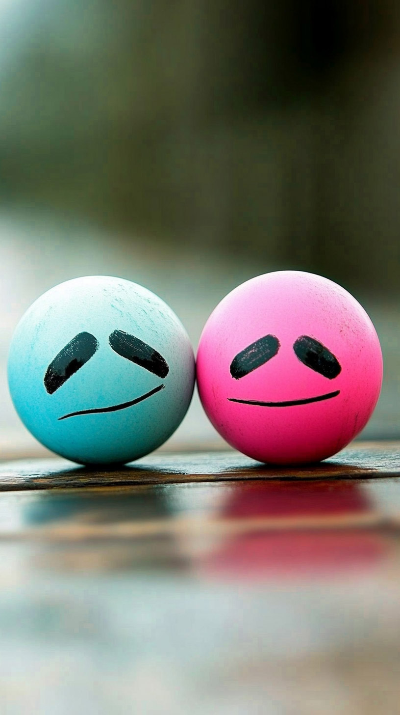 Smile and Sad Face HD Mobile Wallpaper for iPhone