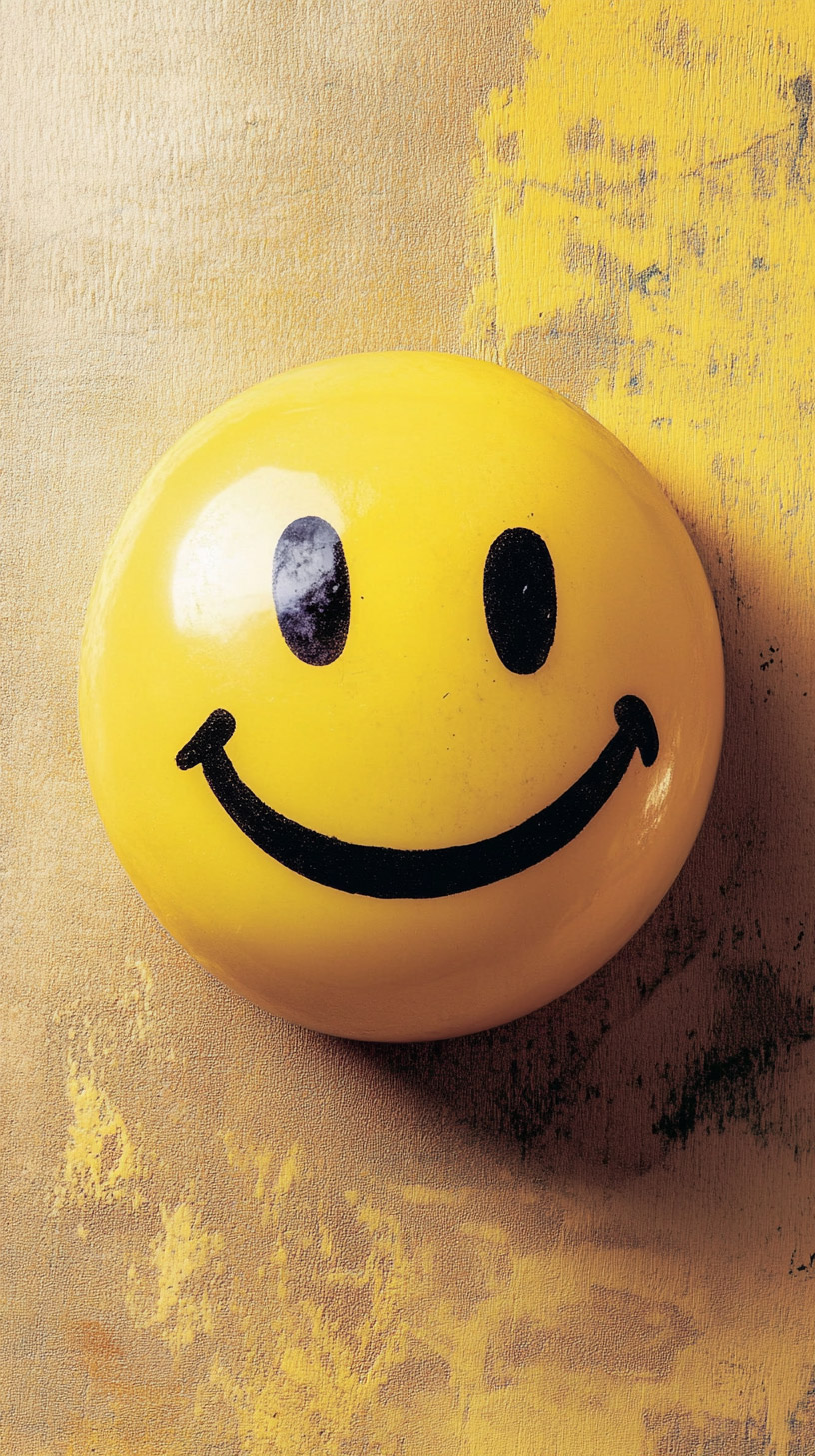 Smile Face iPhone Wallpaper for a Bright Mood