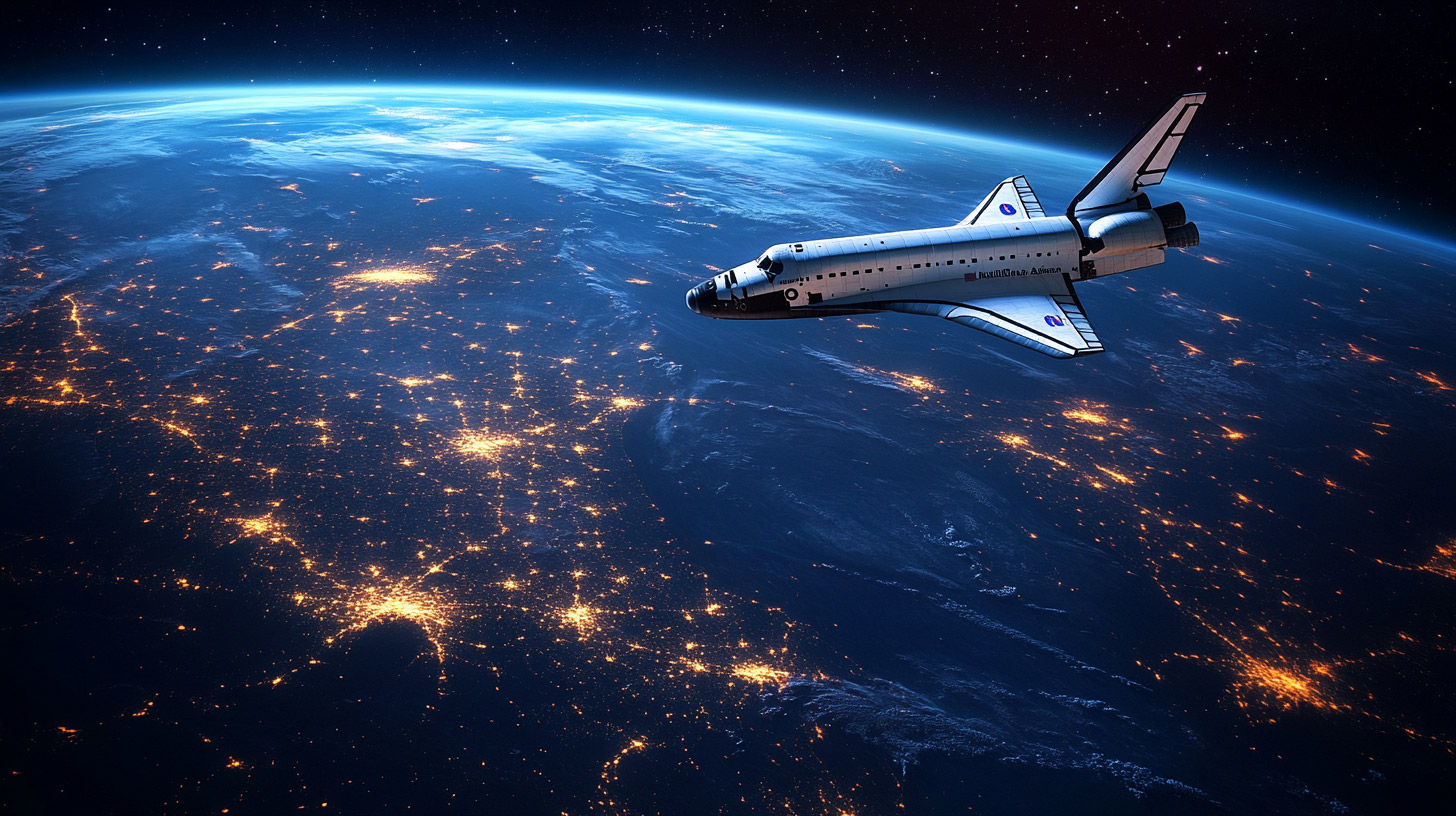 Space Shuttle Atlantis: 4k Desktop Background Beauty