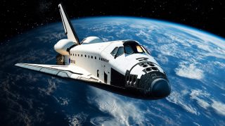 Explore Space Shuttle Atlantis in 8k Ultra HD Wallpaper