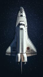 Stellar Space Shuttle Digital Backgrounds for Mobile