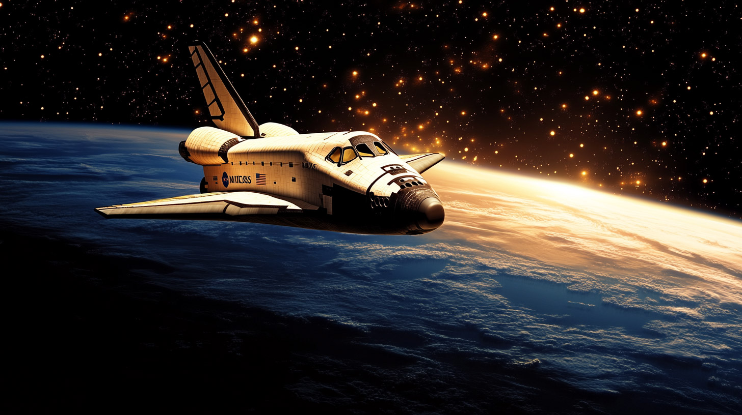 Stellar Space Shuttle Wall Art in Ultra HD