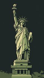 Eye-Catching 9:16 Statue of Liberty Mobile Wallpaper