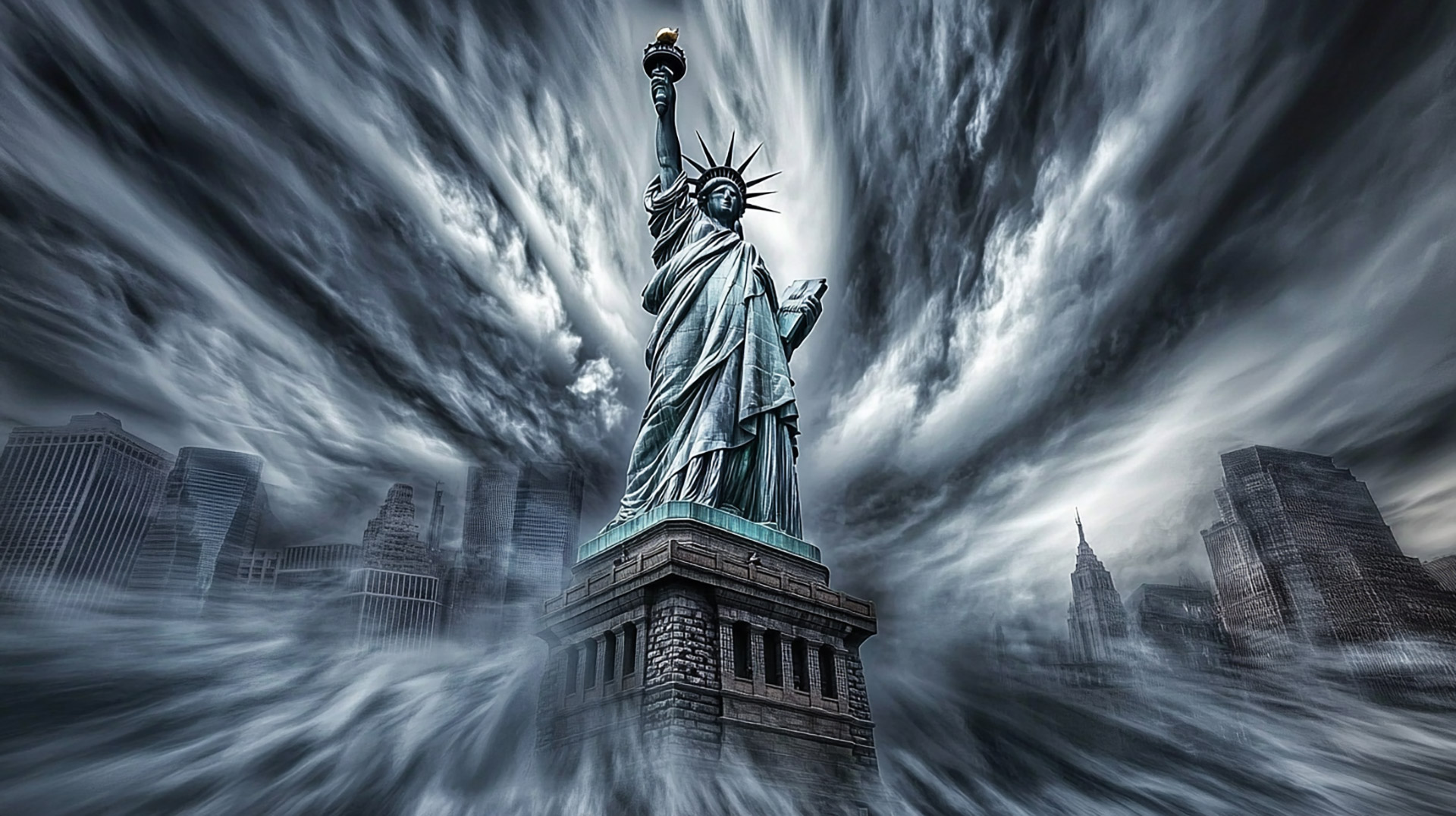 Beautiful 16:9 HD Pics of Statue of Liberty