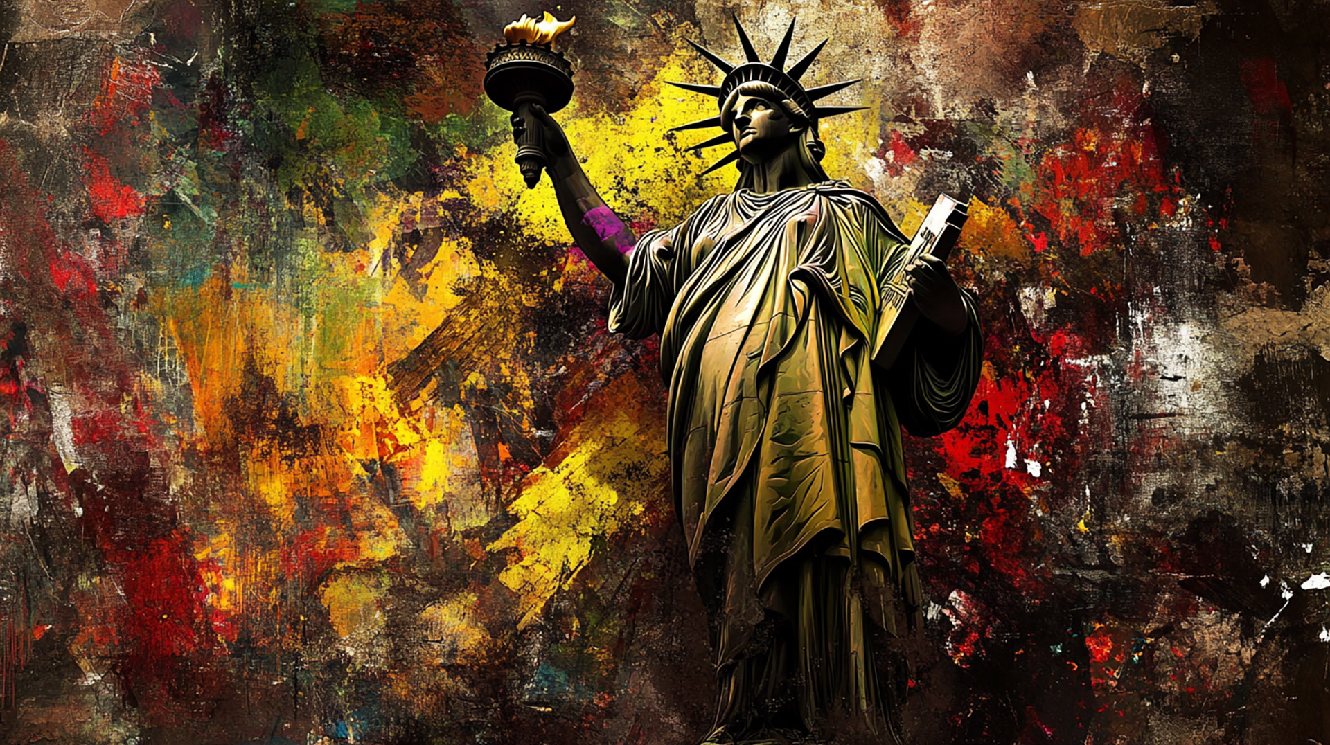 Stunning 8K Statue of Liberty Desktop Background Photos