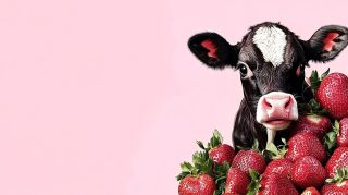 Charming Pink Cow Pictures for Free Wallpaper Download