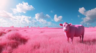 Strawberry-Pink Cow Image Collection for Stunning Wallpapers