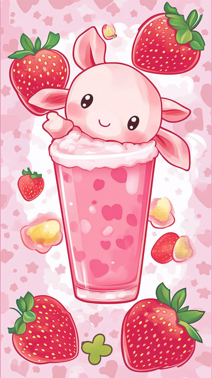 Download Strawberry Milk Cow Pictures for Your Mobile