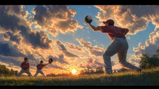 Ultra HD Baseball Throwing Wallpaper for Desktop Download