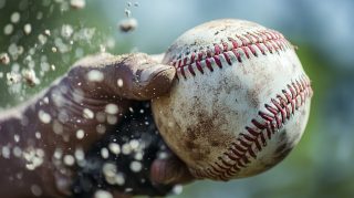 8k Resolution Baseball Throwing Image for Gamers