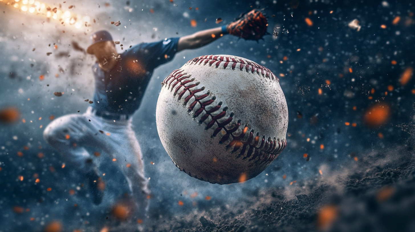 Dynamic Baseball Action: Free Desktop Background