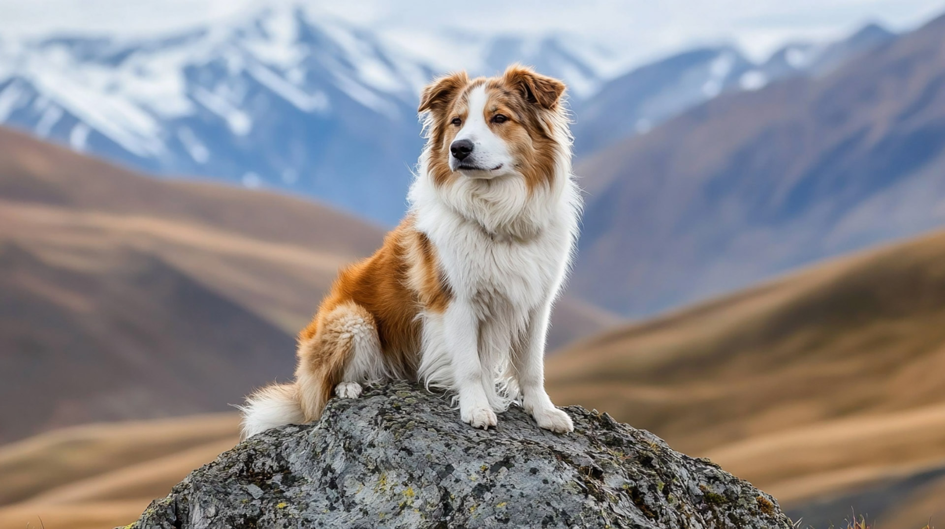 Captivating Digital Background of Australian Shepherds