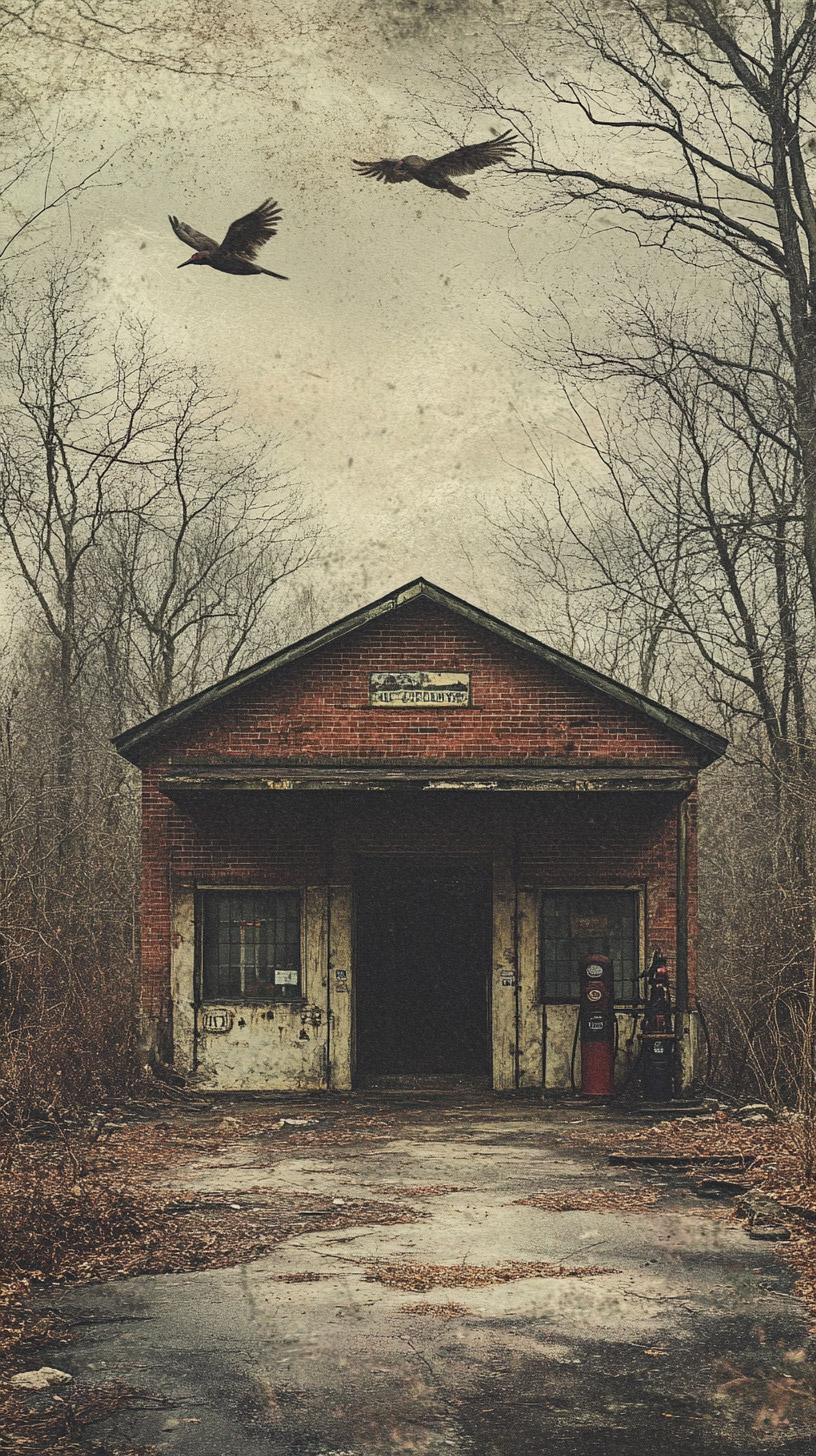 High-Quality Vintage Gas Station Pictures for iPhone