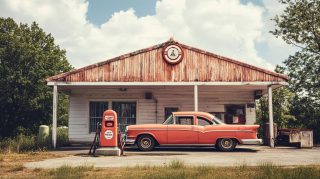 Capture Nostalgia with Vintage Gas Station Pictures HD