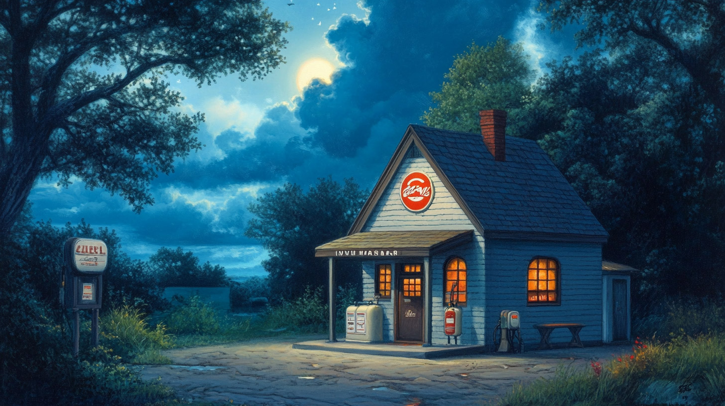 Ultra HD 1920x1080 Vintage Gas Station Pictures Free