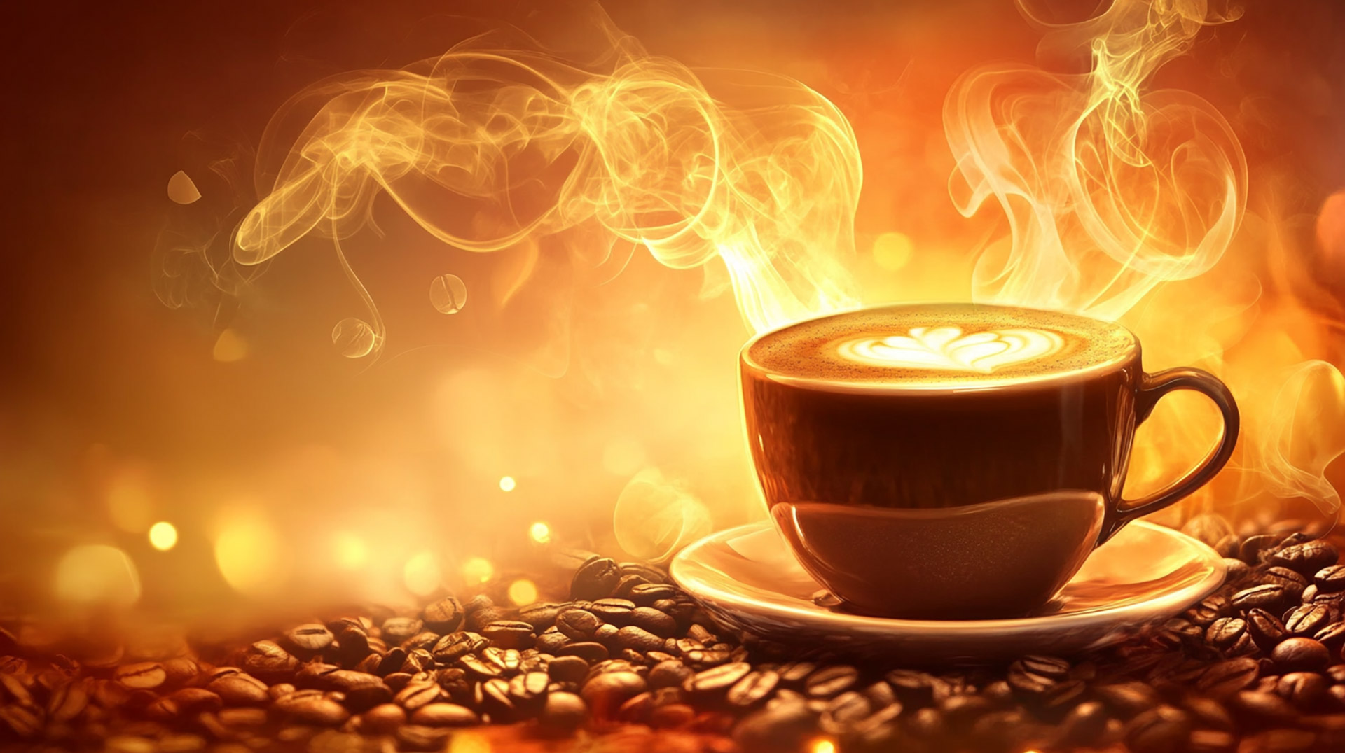 Digital Background: Cozy Cup of Coffee Image