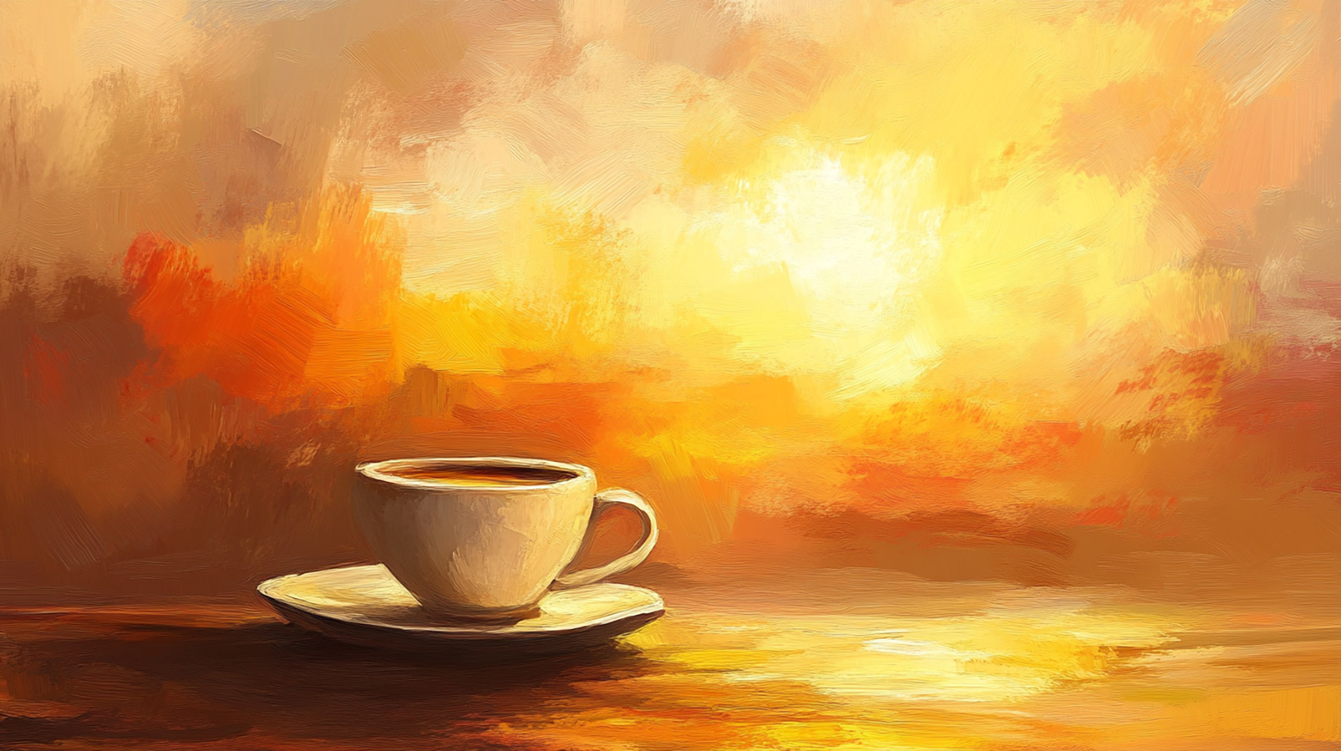 Free Wallpaper for Desktop: Coffee Cup Charm