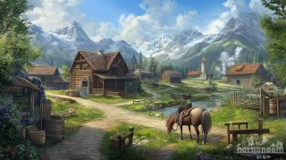 Free Wallpaper for Desktop: Western Ranch Digital Background