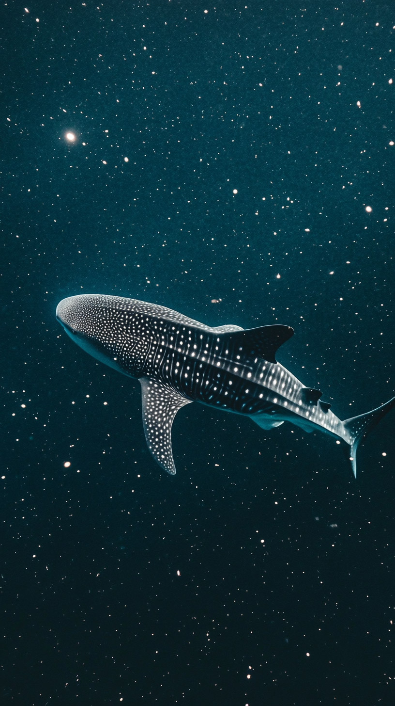 Explore the Ocean: Whale Shark Mobile Wallpaper Collection