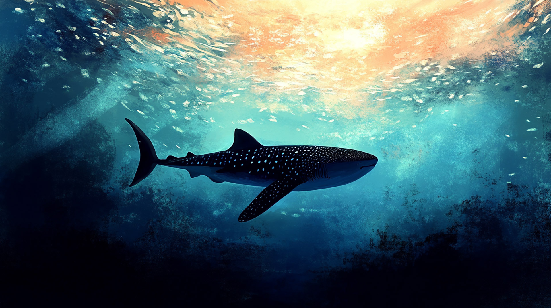 Ultra HD Whale Shark Digital Background Images