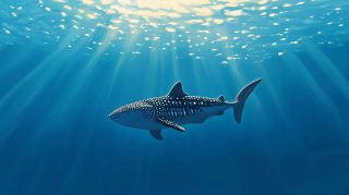 8K Resolution Whale Shark Wallpaper for Amazing Displays