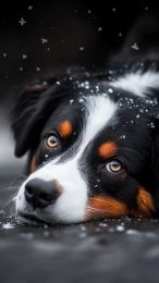 Winter Australian Shepherd Mobile Wallpaper in HD Download