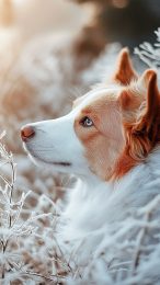 Digital Backgrounds: Australian Shepherds in a Winter Wonderland