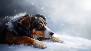 Free Stock Photos of Australian Shepherds for Winter Scenes