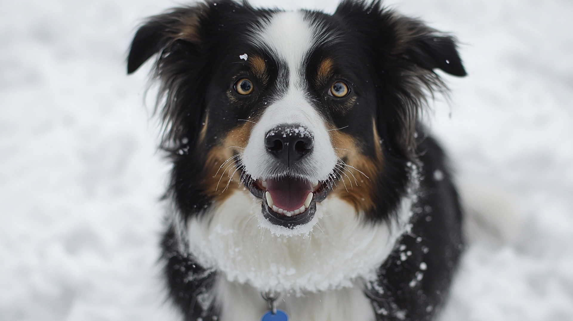 1920x1080 HD Pics of Winter Australian Shepherds