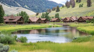 Free AI Wallpaper: Dive into Yellowstone Ranch Beauty